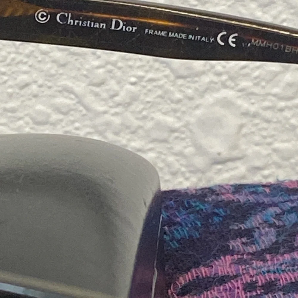 Dior Black and Gold Semi-Rimless Glasses